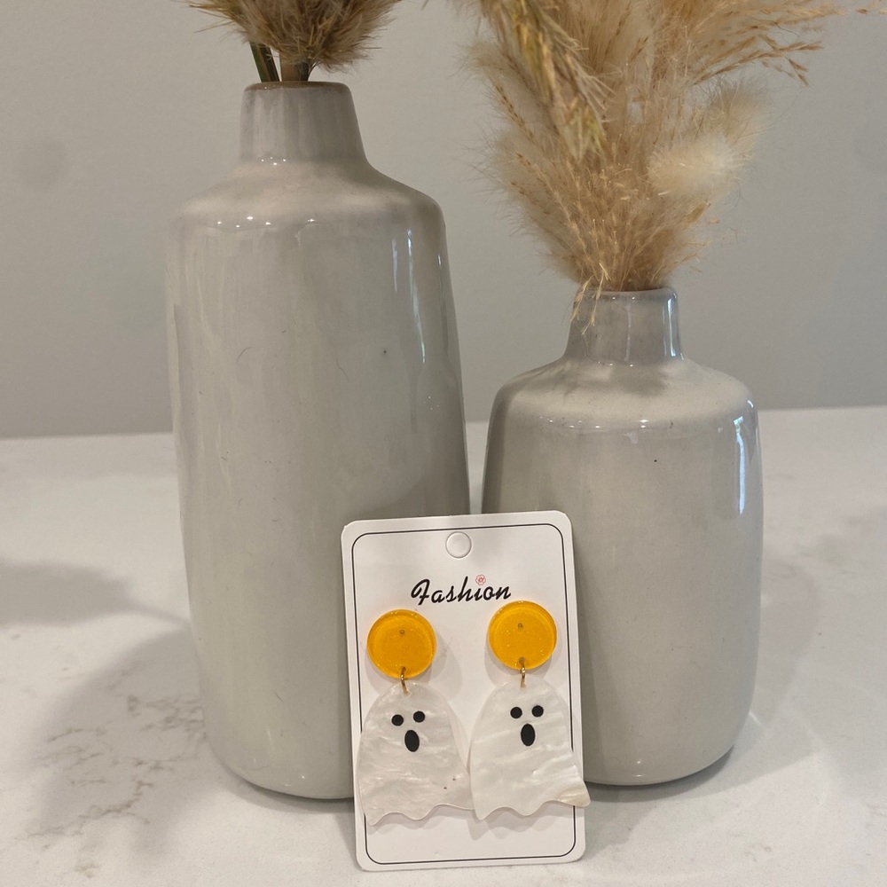 Boutique ghost Halloween costume jewelry earrings